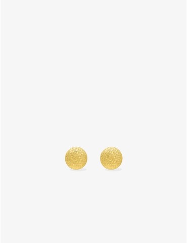 Boucles d'oreilles boules or jaune 375‰ de 4 mm de diamètre