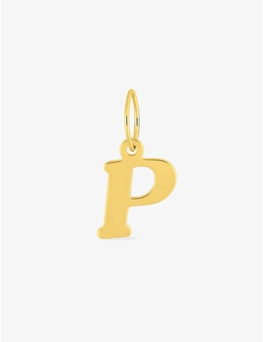Pendentif lettre P en or jaune 375 ‰