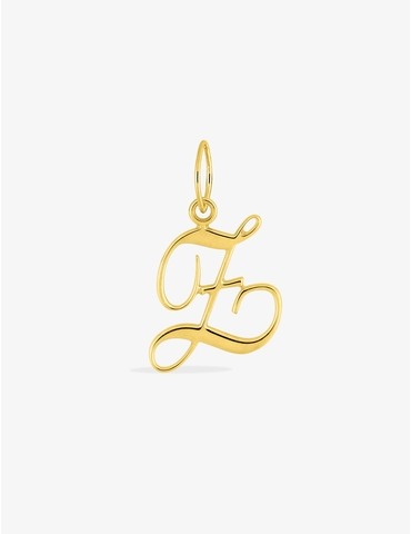 Pendentif lettre Z anglaise or jaune 375‰