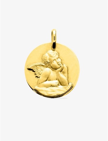 Médaille ange en or jaune 375 ‰