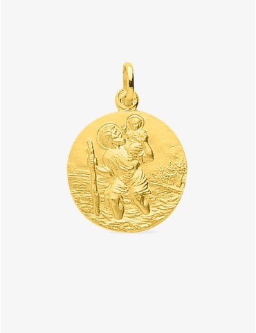 Médaille Saint Christophe en or jaune 375 ‰