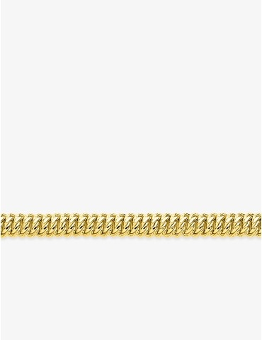 Bracelet chaîne américaine 7,5 mm en or jaune 750‰