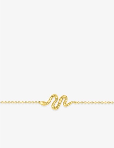Bracelet serpent plaqué or